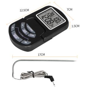 China DTH-65 防水デジタル食品温度計とキッチン調理温度計、外部プローブとタイマー機能付き wholesale