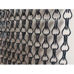 Black Color Aluminum Chain Link Mesh Metal Wall Art