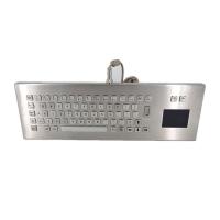 Self Service Kiosk Desktop 65 Keys SS304 Industrial Metal Keyboard With Touchpad