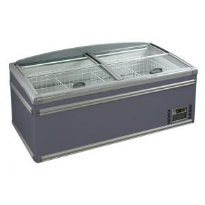 China Hypermarket Commercial Chest Freezer With Alluminum Coated Plate Glass Material supplier