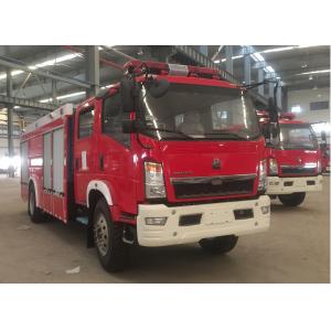 China HOWO 6 Wheeled Forest Fire Truck Small With 4000L Water Foam Capacity supplier