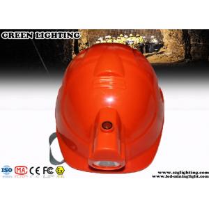 ABS CREE LED Lights Helmet With 4000Lux Rechargeable Headlamp