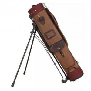China Vintage Canvas Outdoor Sports Bag Carry Golf Bag With Plastic Stand supplier