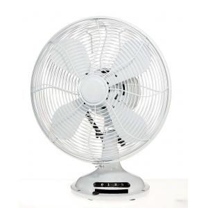 30cm 35W White Retro Portable Fan , Metal Blade SAA Decorative Desk Fan