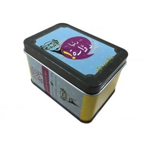 China Game Card Packing Game Tin Box , 0.23mm Tinplate Small Rectangle Storage Box supplier