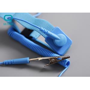 Antistatic Wrist Strap Band Grounding for ESD Cleanroom, Blue Color 1.8M