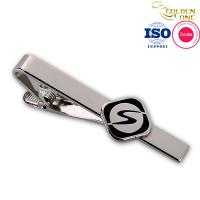 China Silver Nickel Shirt Tie Clip Custom Metal Bar For Business Gift on sale