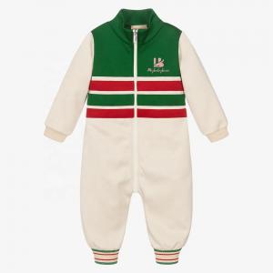 Fashion Organic Cotton Zipper Jumpsuit Toddler Onesie Long Sleeve Baby Clothes Baby Romper Zipper