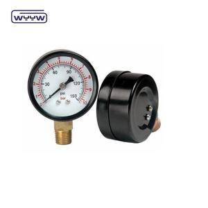 China 乾圧計 垂直 2.5 インチ 空気圧計 棒 Psi ダブル スケール wholesale