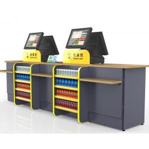 Durable Cash Register Counter Stand , Retail Sales Counter Furniture