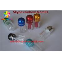 China capsule shaped container sex pill bottle container Pills Shape Bottle With Metal Cap plastic pill bottles on sale