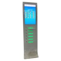 China Free Payment Use Cell Phone Charging Kiosk With Big Touch Screen for Shopping Mall with Remote Advertising on sale