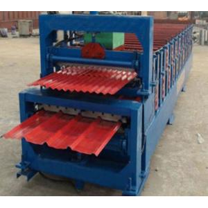 China Automatic Corrugated Double Layer Roll Forming Machine With Manual Decoiler supplier