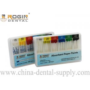China Colour Coded 2% 4% 6% ISO Size Absorbent Paper Points Endodontic Material F1 F2 F3 supplier