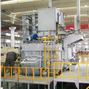 250kg/H Cntinuous Gas Fired Industrial Aluminum Melting Furnace , Aluminum Scrap Melting Furnace