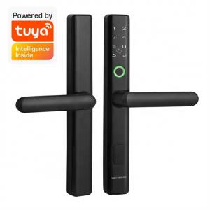 Tuya App Control Intelligent Smart Door Lock Phone Fingerprint Code Open For Home Security