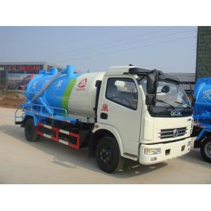 China Dongfeng Cummins Sewage Suction Tanker Truck / Vacuum Cleaner Truck 3CBM To 5CBM supplier