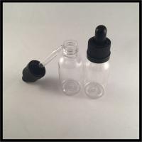 China Essentila Oil Clear Plastic Pipette Bottles Screen Printing Label Food Grade Durable on sale