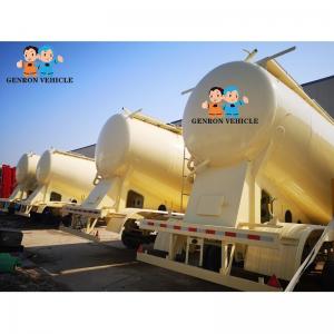 China 3 Axles heavy duty powder material silo carrier tanker dry bulk Cement Tank truck semi Trailer for sale supplier