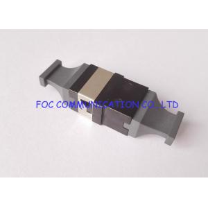 China Black Plastic MTP / MPO Multi Fiber Optic Adapter For 10G / 40G / 100G Networks supplier