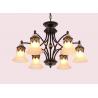 China Black iron dining room chandelier for sitting room Farmhouse lighting (WH-CI-96) wholesale