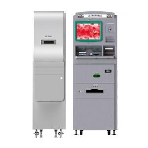 Prepaid / SIM Cards Ticket Kiosk Machine With Cash Payment And Dispenser