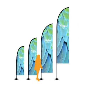 China OEM 3.4m Outdoor Banner Flags Feather Flag Banners For Advertising Promotion supplier