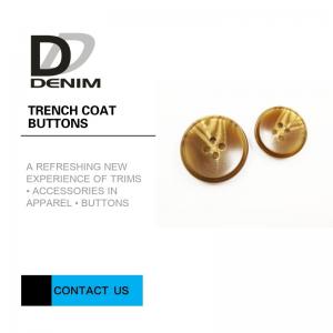 China Plastic / Alloy Metal Trench Coat Buttons 12L 14L 18L 24L Decorative Winter Button supplier