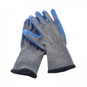 Industrial Knitted Cotton Rubber Gloves Comfortable Breathable
