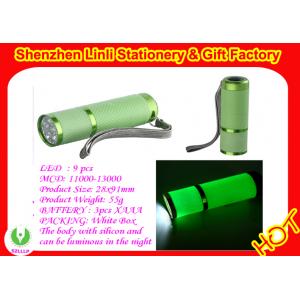 China  2011 competitive price  Aluminium alloy and silicone 9 led mini torch light  supplier