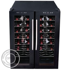 China OP-A1001 Electric Direct Cooling Wine Two Glass Doors Display Cooler supplier