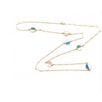 China L.Vicharm Colorful Party Long Necklace Multiple Colors Shell Necklaces on sale