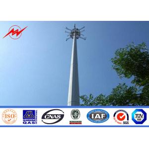 Shockproof 40 Feet Electrical Mono Pole Tower , Mobile Telephone Masts