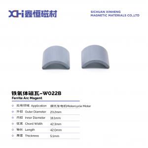 China Highly An-Isotropic Hexagonal Platelet Strontium Ferrite Magnet For Motorcycle Motor W022B supplier