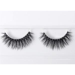 Natural Black Invisible Band Eyelashes , 3D Mink Eyelash Extensions With Private Label