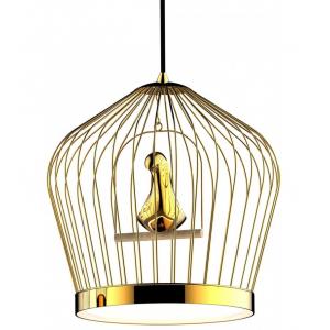 China Classical / Contemporary Bird Cage Round Pendant Light For Living Room supplier