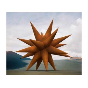 China Metal Large Corten Steel Star Sculpture for Christmas Decoration wholesale