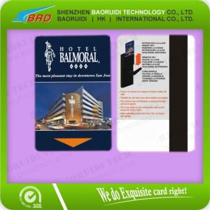 China PVC hotel key card with chip printing supplier
