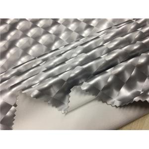 0.45mm Stretch Backing Garment Leather Fabric For Swimwear Silver Color