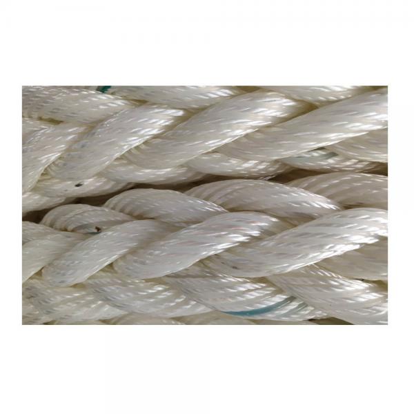 White Nylon Floating Mooring Line , Large Ships Mooring Ropes With Marker Yarn