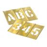 China Hand Tools Brass Interlocking Stencils Clean Up Easily With Paint Solvent wholesale