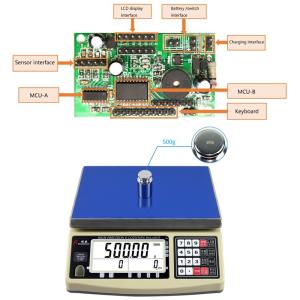 Supermercado Alta precisión de 24 bits ADC Hardware de escala electrónica de 20,7 bits Código estacionario kilogramo Unidad Personalizada Soporte ODM 0.1g Precisión OEM
