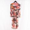 V Neck Digital print Viscose Georgette Maxi Shirt Dress womens clothing