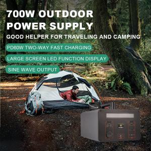 Quick Charge Lithium Solar Power Station Lifepo4 Battery Generator 220v 700w for Home