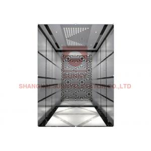 Observation 1.75m/S 800kg Machine Room Less Elevator With Stainless Steel Glass