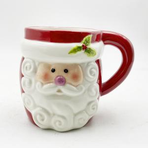 Hand Drawn Ceramic Santa Mugs Home Creative Cartoon Coffee Cup Christmas