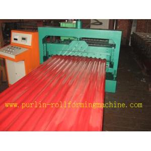 China CE Corrugated Roof Panel Roll Forming Machine PANASONIC Transducer For Chain Drive supplier
