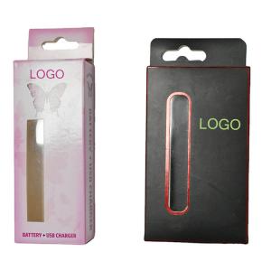 China Custom Folding C2S Vape Cartridge Packaging Box With Hanging Hole wholesale