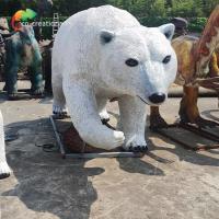 China Sunproof Outdoor Fiberglass Animals Polar Bear on sale