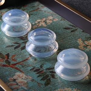 China 4 Pcs Size Premium Transparent Massage Therapy Anti Cellulite Silicone Cupping Set For Neck Face Body Massage supplier
